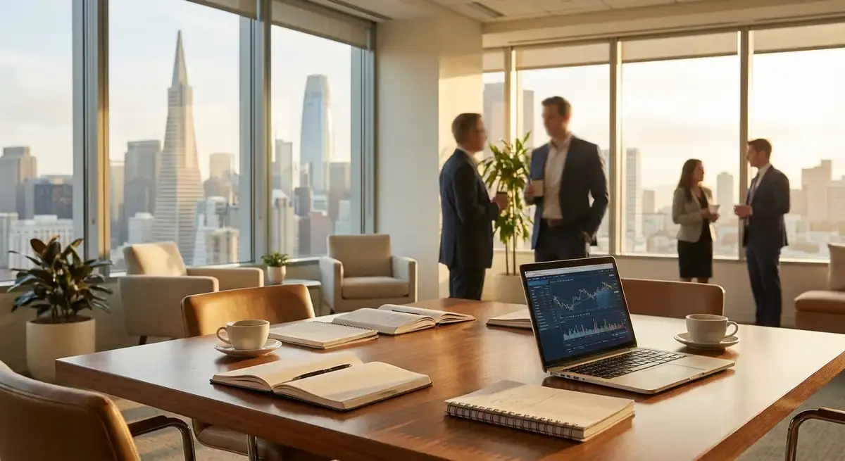 Modern office meeting space